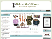 Tablet Screenshot of behindthewillowsstore.com